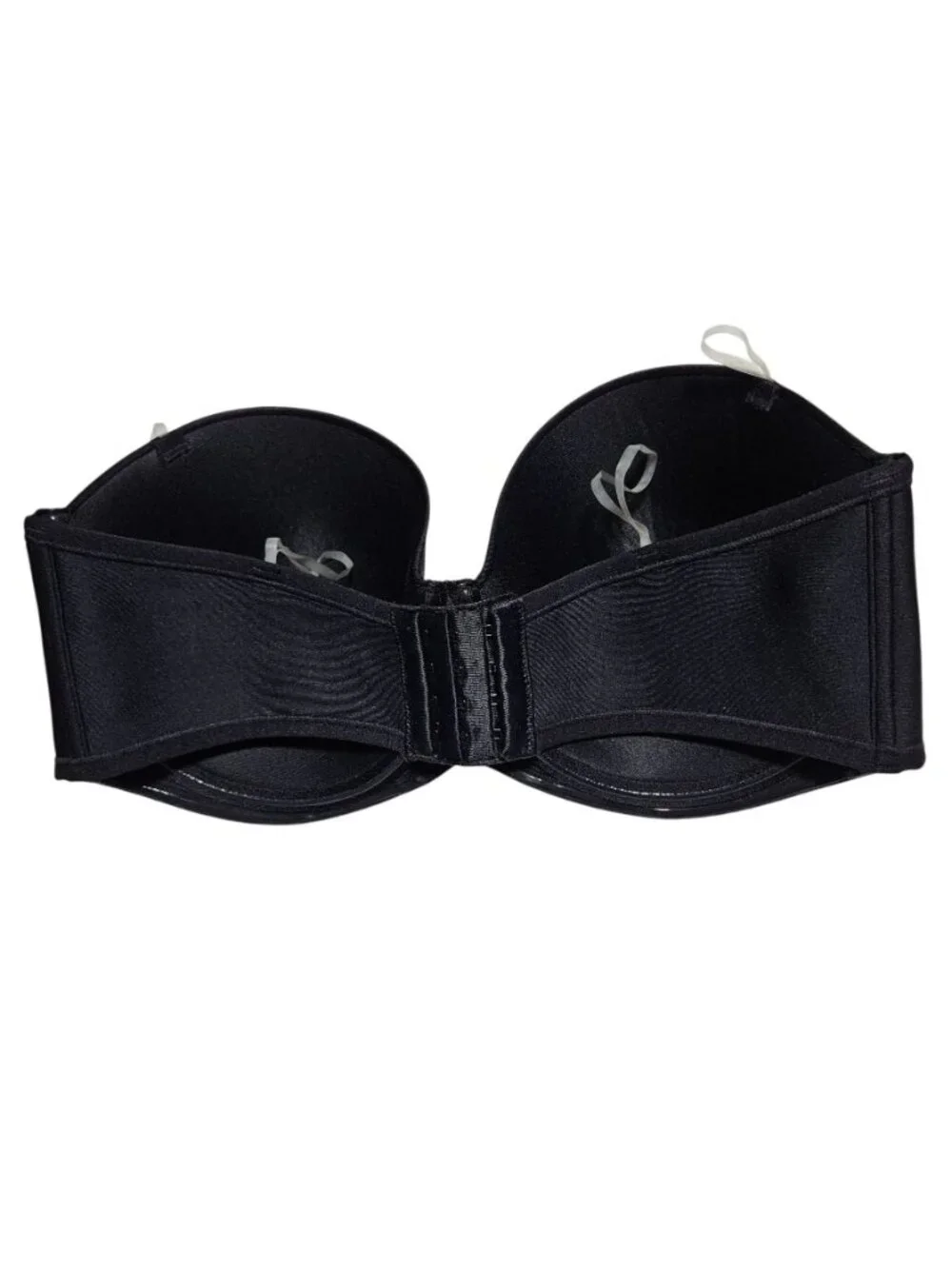 Vanity Fair Bra Size Size 38D Full Figure Strapless Underwire Padded Black